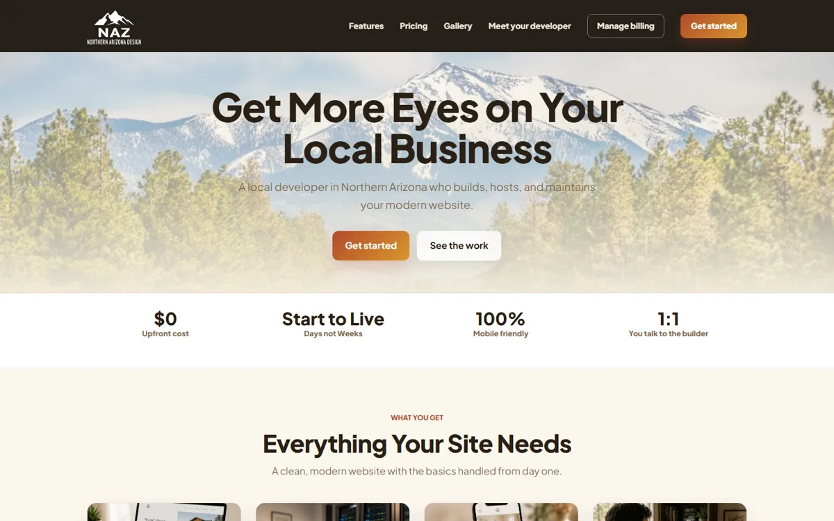 Northern Arizona Design homepage